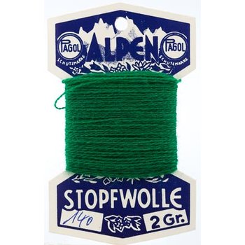 10 m Alpen- Stopfwolle - grasgrün