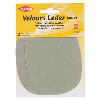 Velour-Leder-Imitat-Flicken zum Annähen, blassgrün
