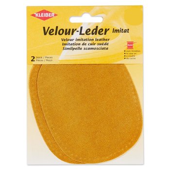 Velour-Leder-Imitat-Flicken zum Annähen, citrin
