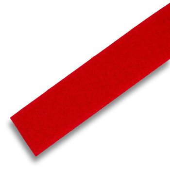 Flauschband zum Annähen 20 mm, rot