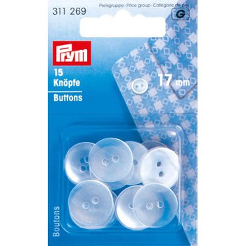 Kittel-/Schlafanzugknöpfe 17 mm perlmutt