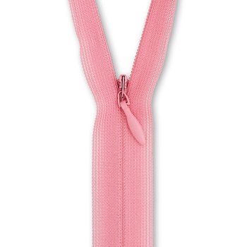 Nahtverdeckter Reißverschluss 22 cm, rosa