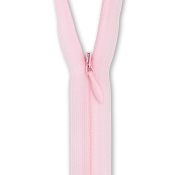 Nahtverdeckter Reißverschluss 22 cm, rosa