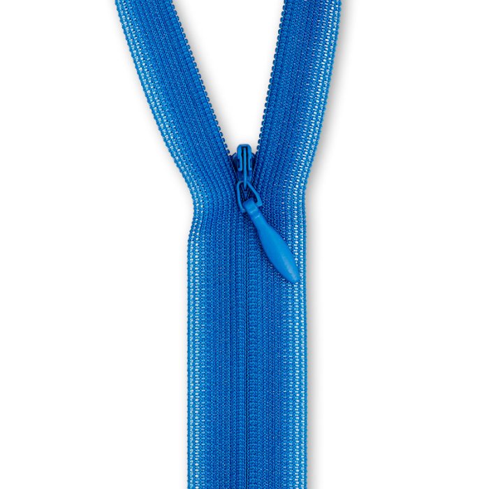 Nahtverdeckter Reißverschluss 22 cm, königsblau