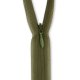 Nahtverdeckter Reißverschluss 22 cm, militarygrün