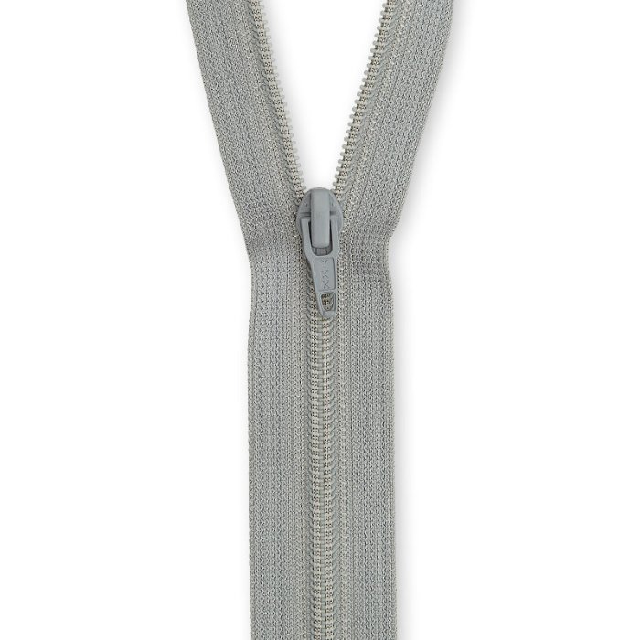 Kleider- und Kissenreißverschluss 30 cm, grau