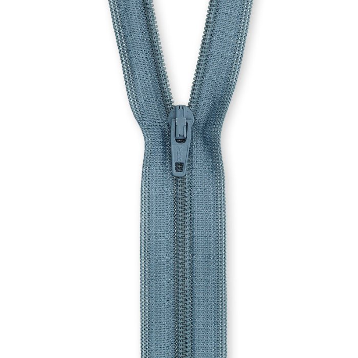 Kleider-und Kissenreißverschluss 45 cm, blaugrau