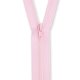 Kleider- und Kissenreißverschluss 60 cm, rosa
