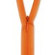Nahtverdeckter Reißverschluss 60 cm, orange