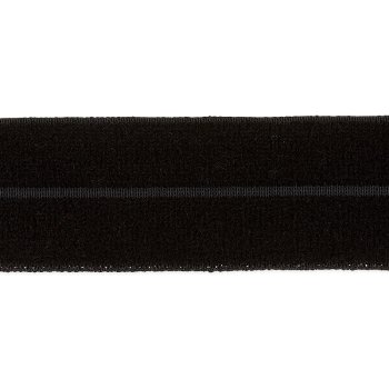 elastisches Samt-Einfaßband 22 mm, schwarz