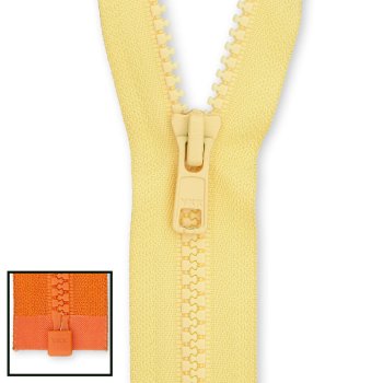 YKK Vislon Reißverschluss teilbar, lemon, 80 cm