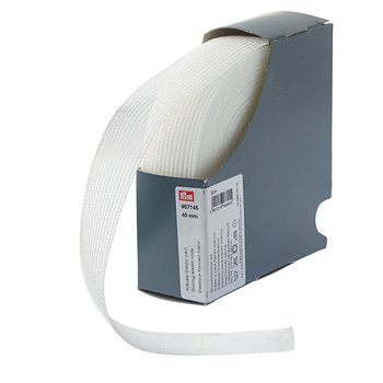 Kräusel-Elastic 40 mm weiß