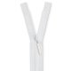 YKK feiner Vislon Reißverschluss teilbar, weiß 79 cm - Individuelle Länge