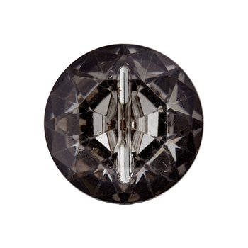 Kristall Blusenknopf 11 mm grau